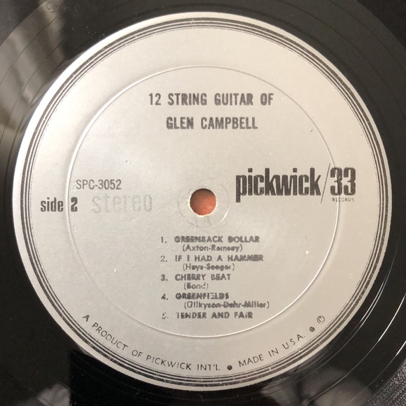 Glen Campbell ...The 12 String Guitar of... Vinyl Lp '66 - Picture 5 of 6